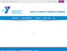 Tablet Screenshot of ncfymca.org